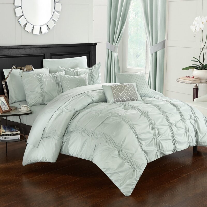 chic home tori bed in a bag comforter set gree